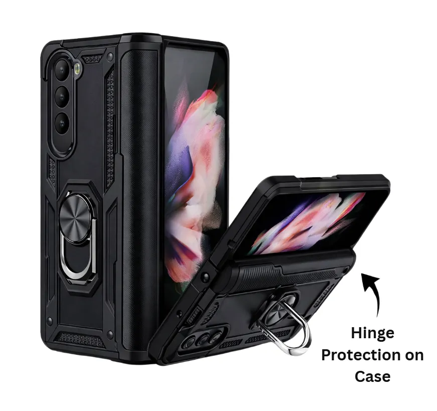 OTCR Black Anti-Drop Hybrid Case for Samsung Galaxy Z Fold 7