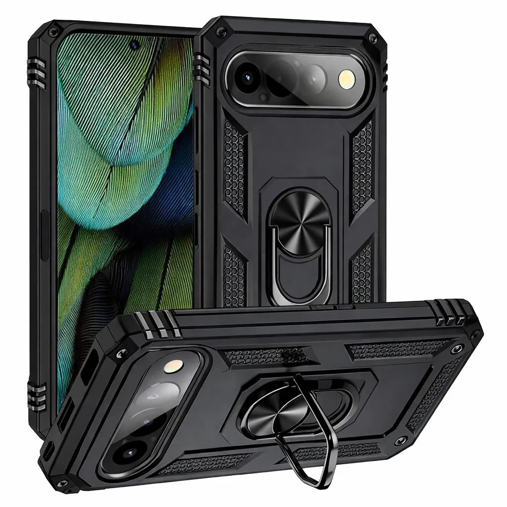 OTCR Black Anti-Drop Hybrid Case for Google Pixel 10 / Pixel 10 Pro