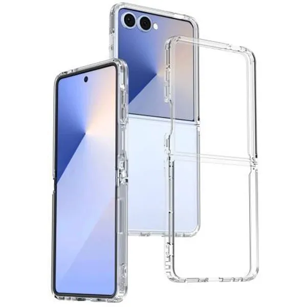 OTCR Clear Acrylic Case for Samsung Galaxy Z Flip 7