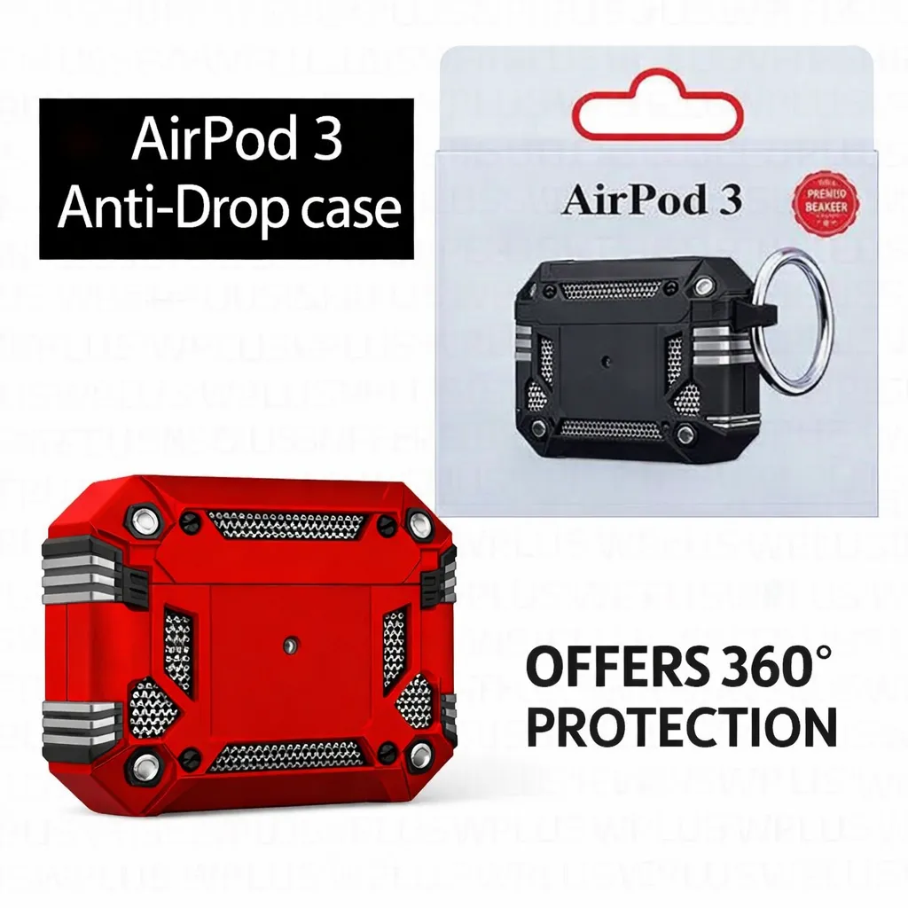 AC Red Anti Drop Airpods 3
