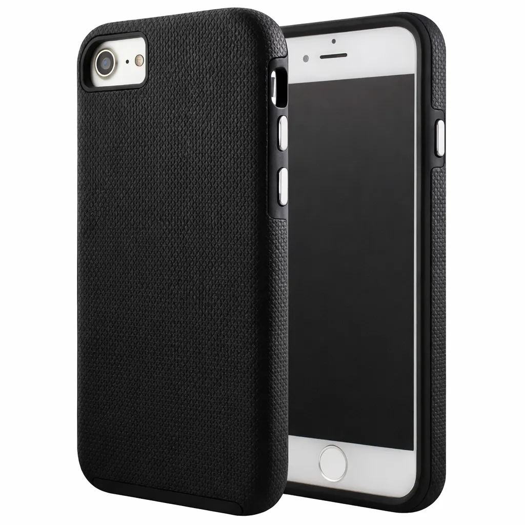 OTCR Black Dotted Comm Case for Apple iPhone 7 Plus/8 Plus