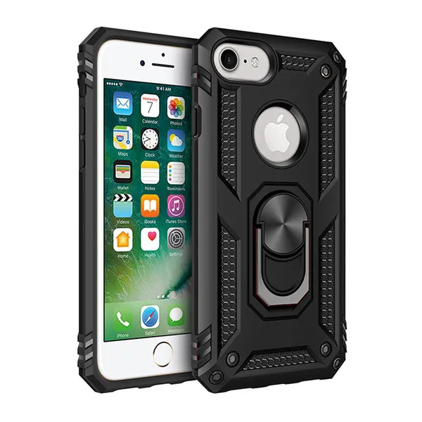 OTCR Black Anti-Drop Hybrid Case for Apple iPhone 7 Plus/8 Plus
