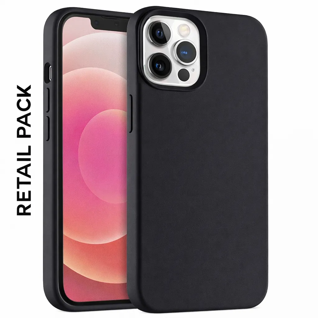 [TPU16-23378] TPU Black Premium Liquid Silicone for Apple IPhone 13 Pro (6.1)