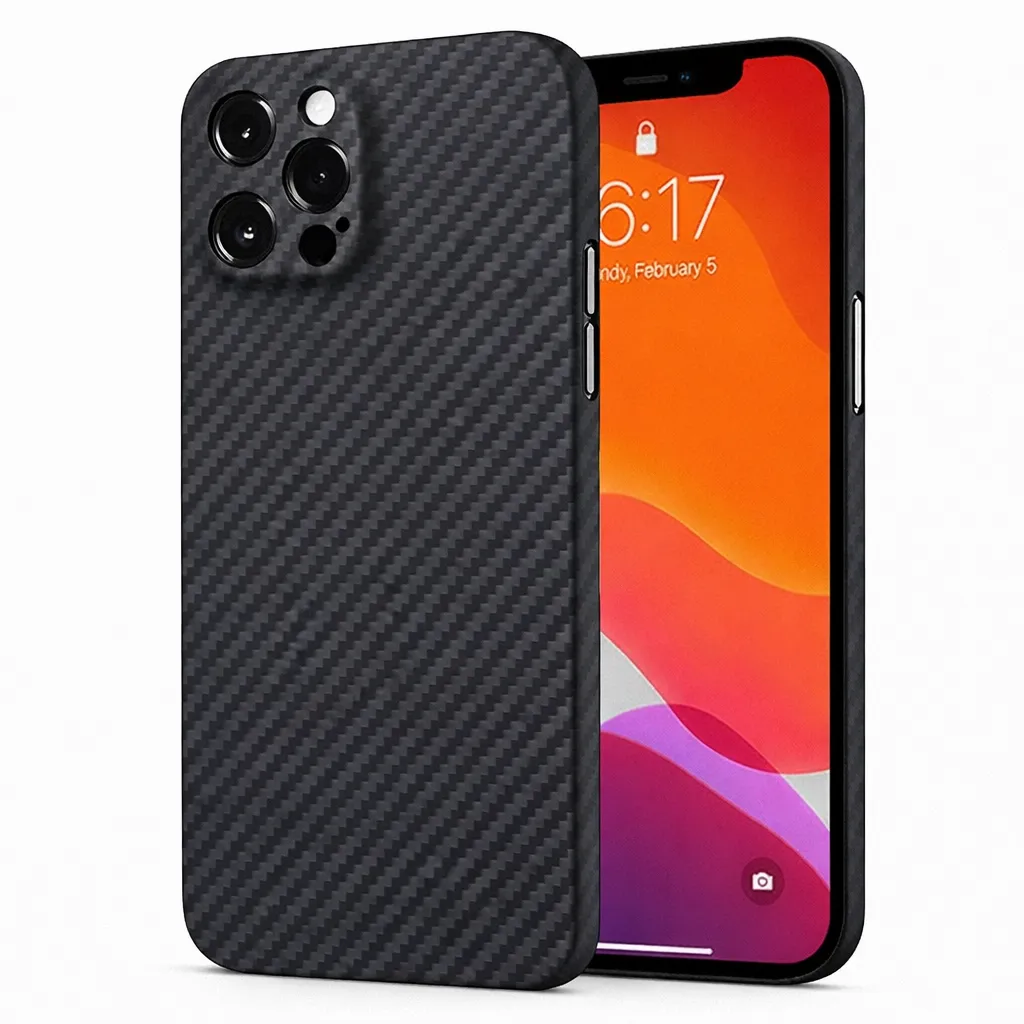 [TPU52-23620] TPU Black Carbon Fiber for Apple IPhone 13 Pro (6.1)