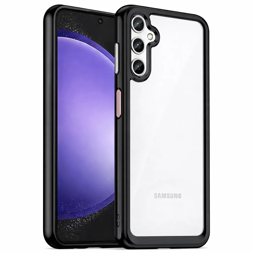 OTCR Black Acrylic Case for Samsung Galaxy S24