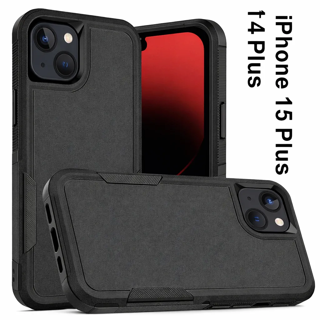 OTCR Black Co ... for Apple iPhone 15 Plus (6.7)