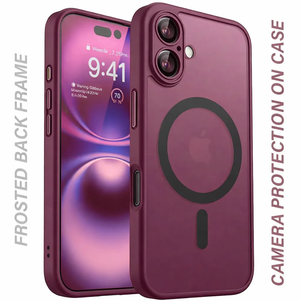 [OTCR76-40556] OTCR Wine Matt Rubberize ... for Apple iPhone 17