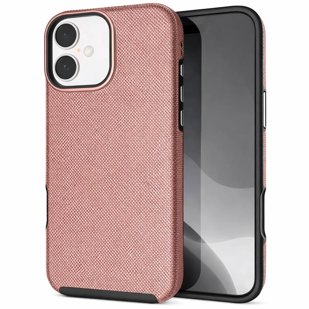 OTCR Rose Gold Dotted Co ... for Apple iPhone 17
