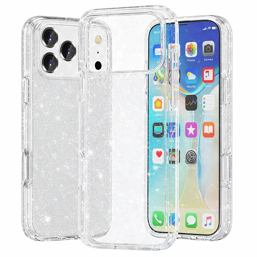 [OTCR41-40466] OTCR Clear Sparkly T ... for Apple iPhone 17 Pro
