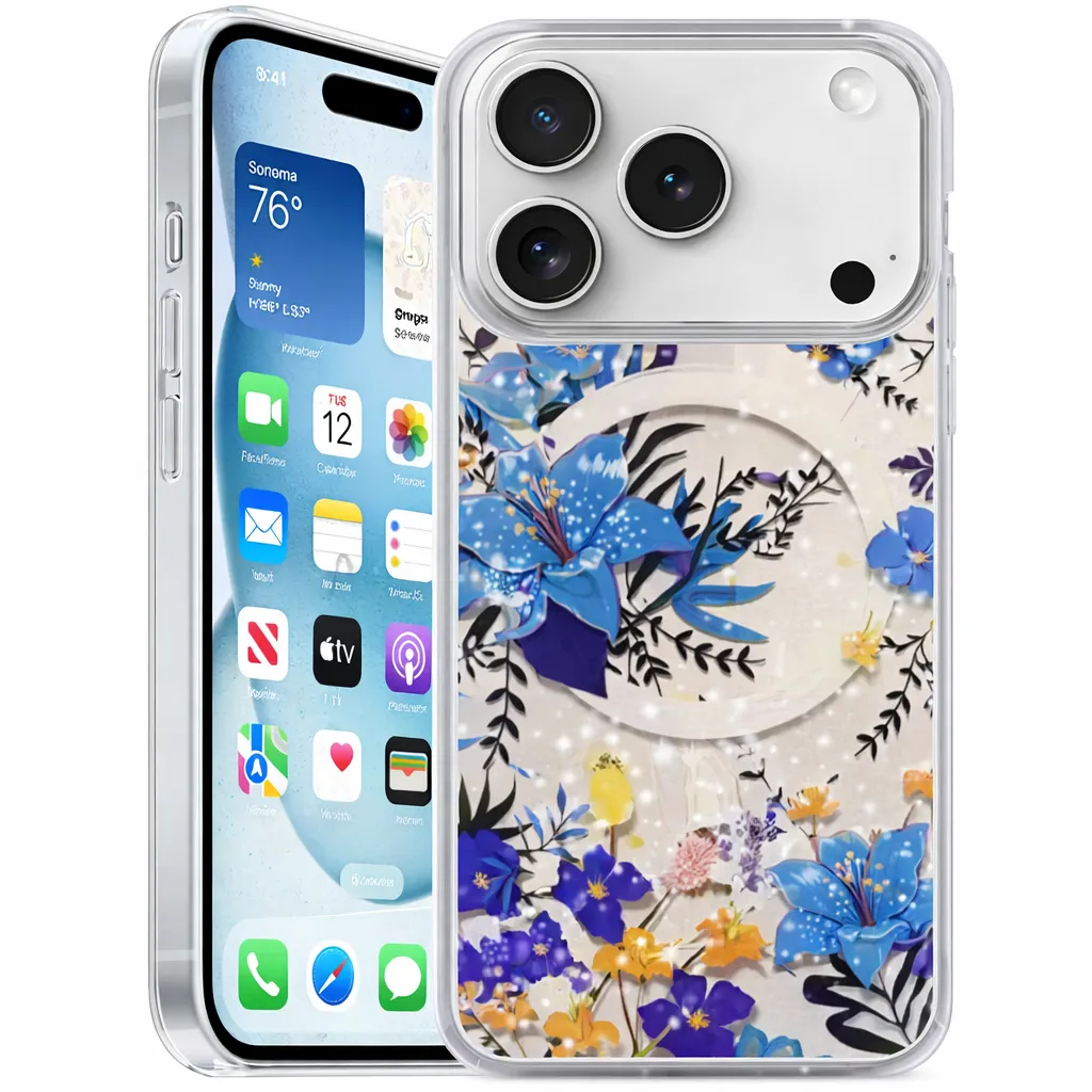 OTCR Blue fl ... et Case Apple iPhone 17 Pro Max