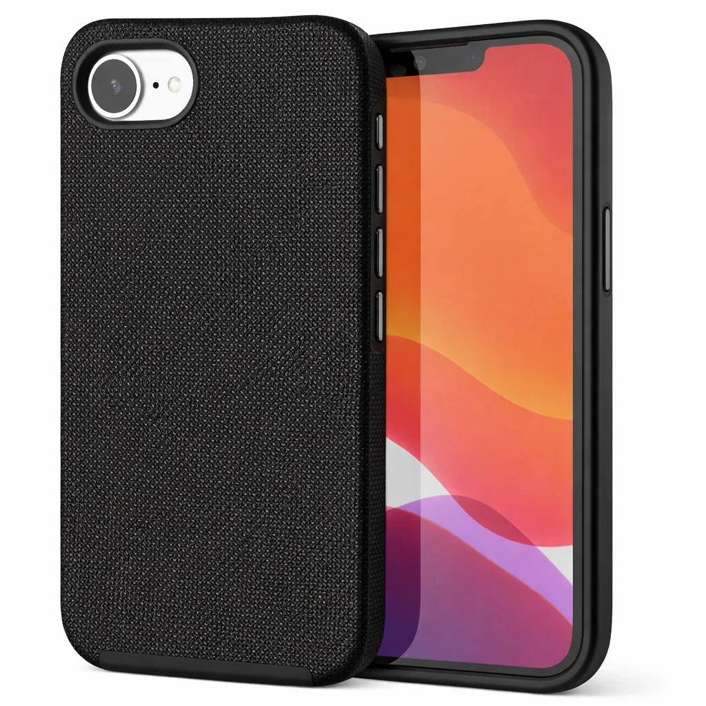OTCR Black Dotted Comm Case for Apple iPhone 16e