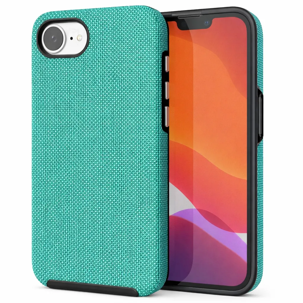 OTCR Teal Dotted Comm Case for Apple iPhone 16e
