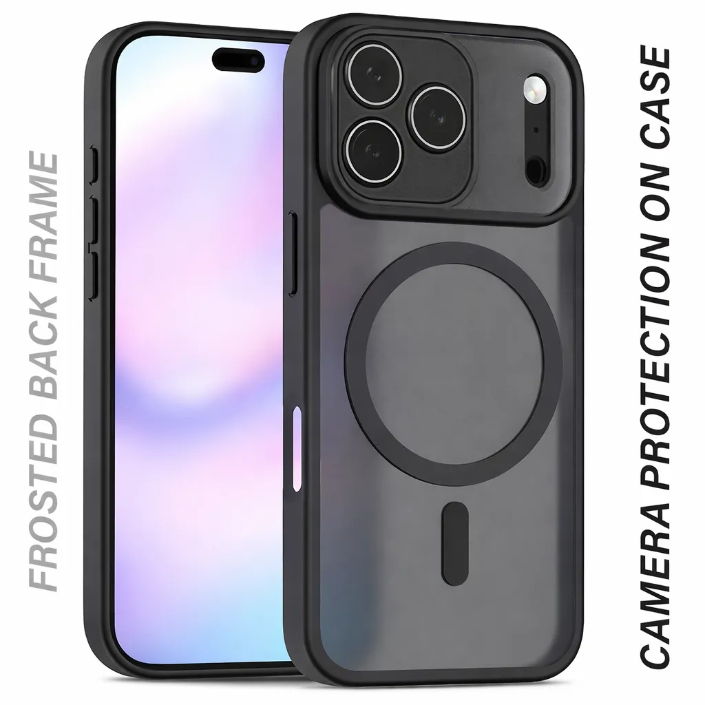 OTCR Black Matt Rubb ... for Apple iPhone 17 Pro