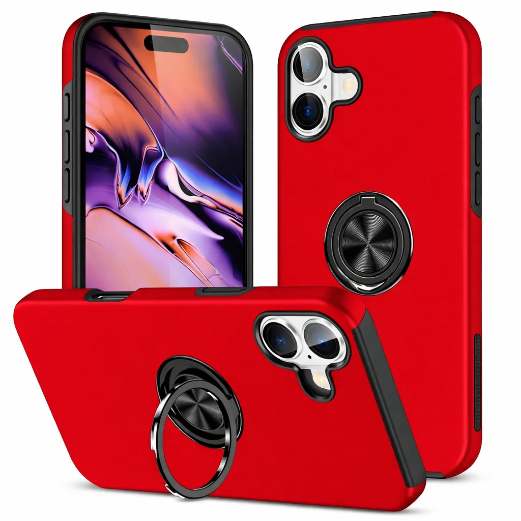 [OTCR77-34504] OTCR Red Swirl Invisible ... for Apple iPhone 16