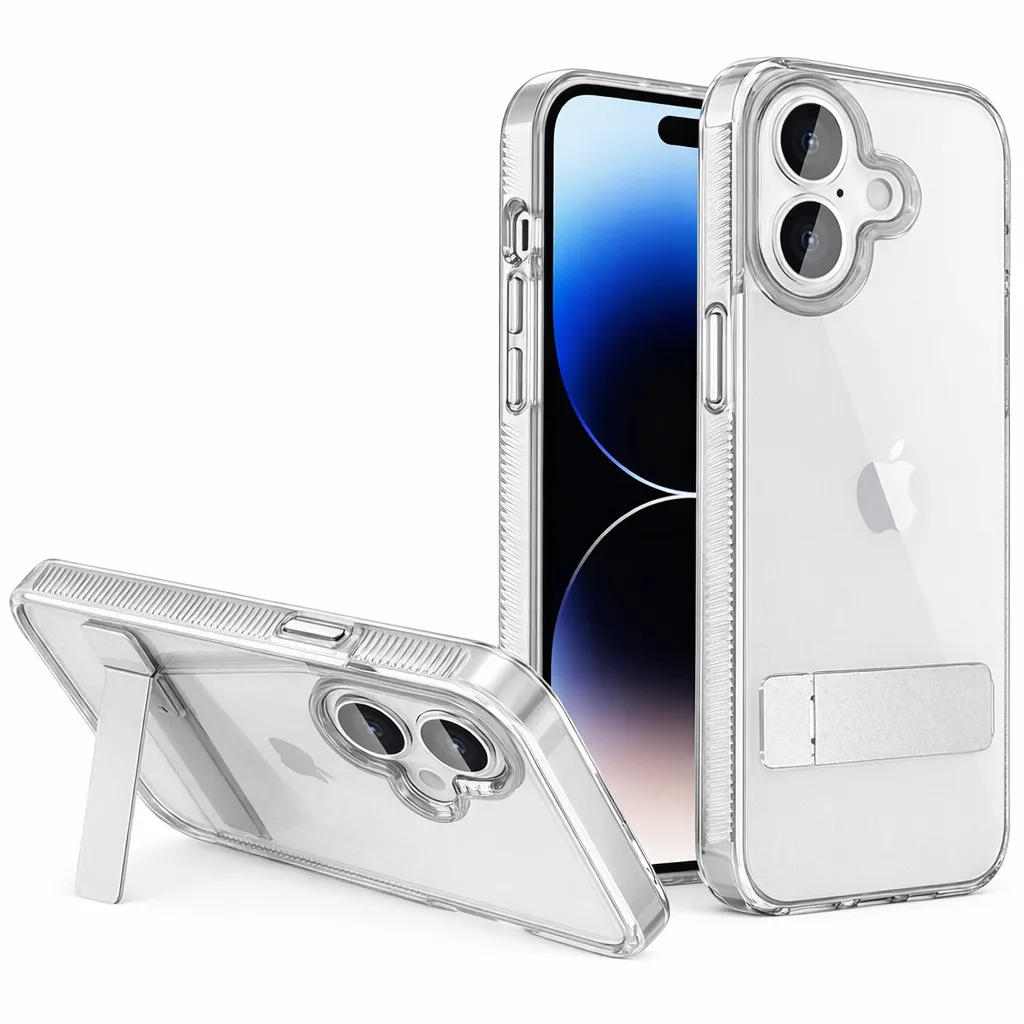 OTCR Clear 3-Angle Metal ... for Apple iPhone 16