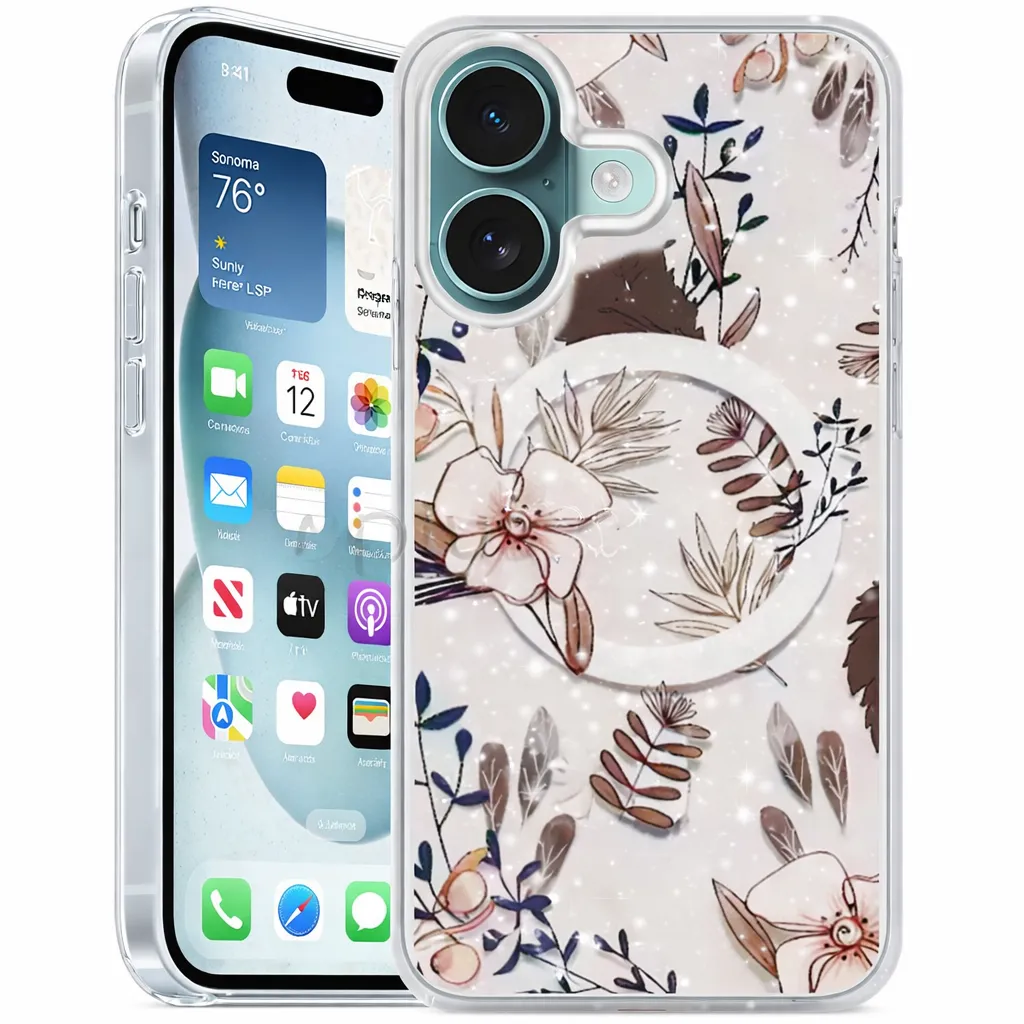 OTCR Flower Peta ... Floret Case Apple iPhone 16