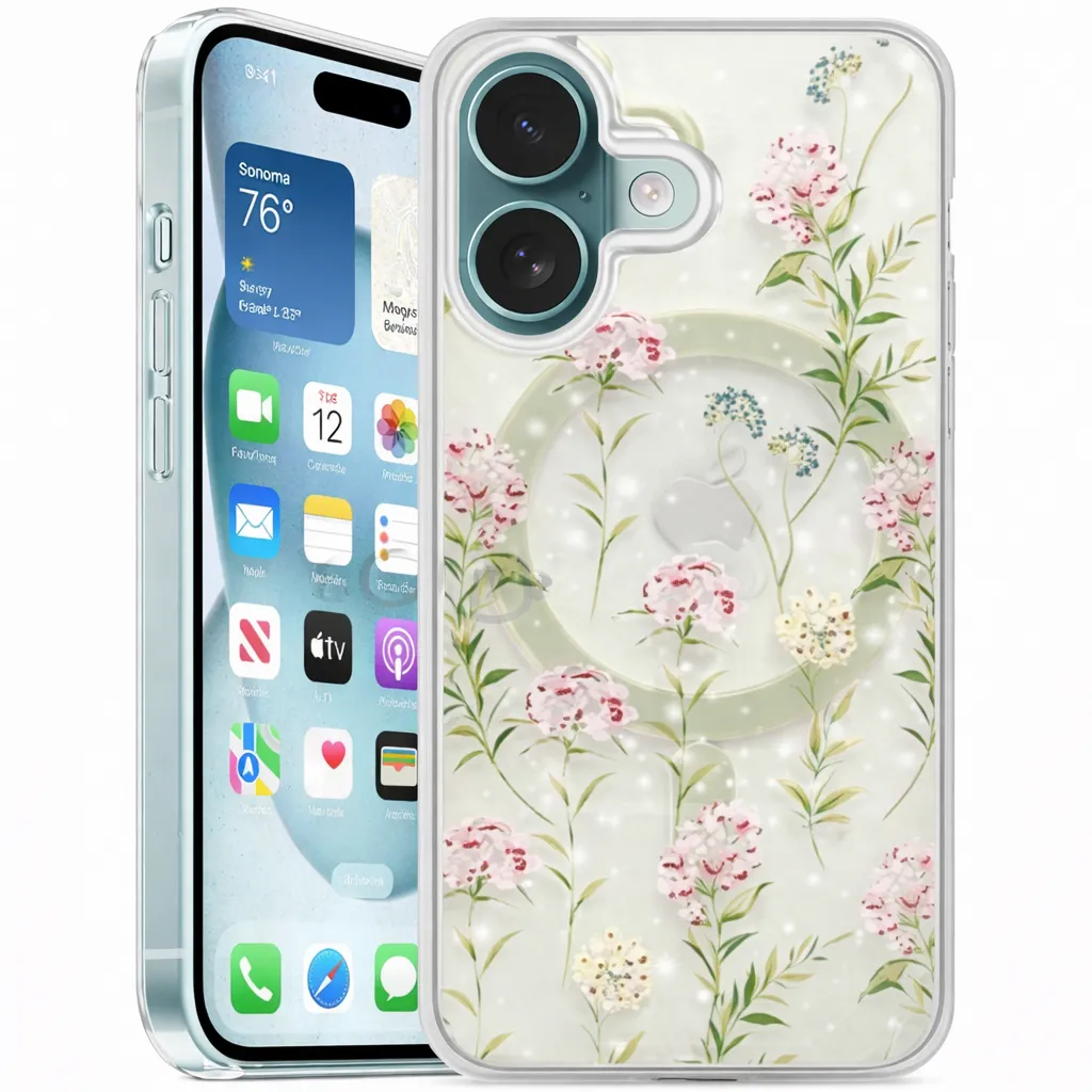 OTCR Green leaf M ... loret Case Apple iPhone 16