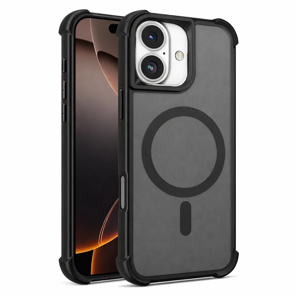 OTCR Black Apex Magsafe Case for Apple iPhone 17